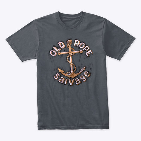 old rope salvage patina logo tee shirt