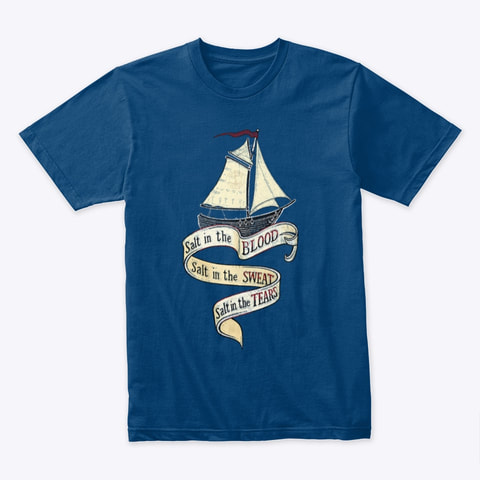 old rope salvage salt in the blood tee shirt
