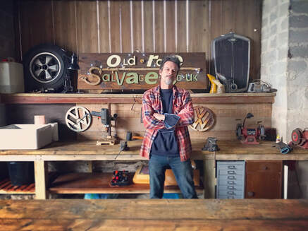 Tim Edmonds of Old Rope Salvage in the workshop
