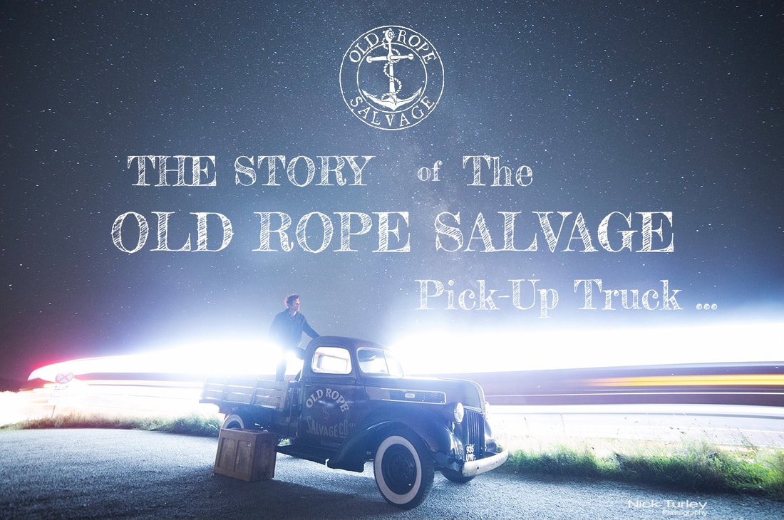 Tim Edmonds with The Old Rope Salvage 1941 Ford Pick up truck