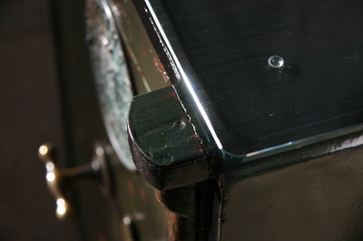 Detail of vintage safe