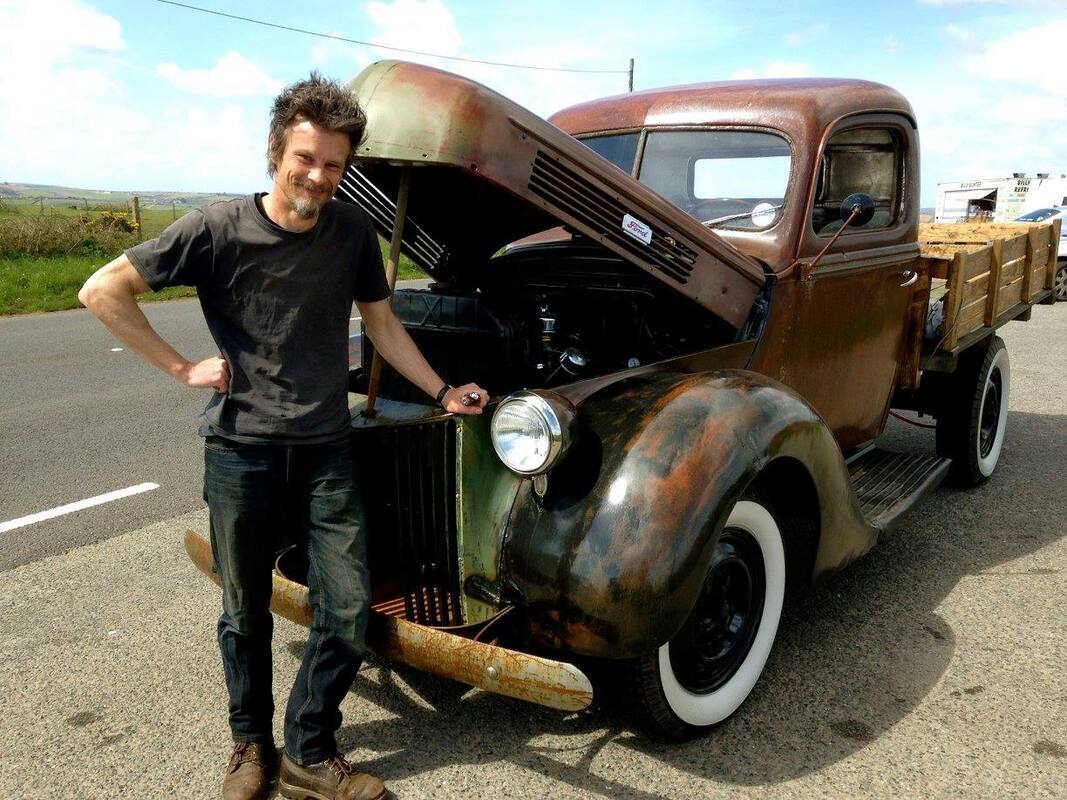 Taking the Ford pick-up truck out on the Cornish roads for the first time