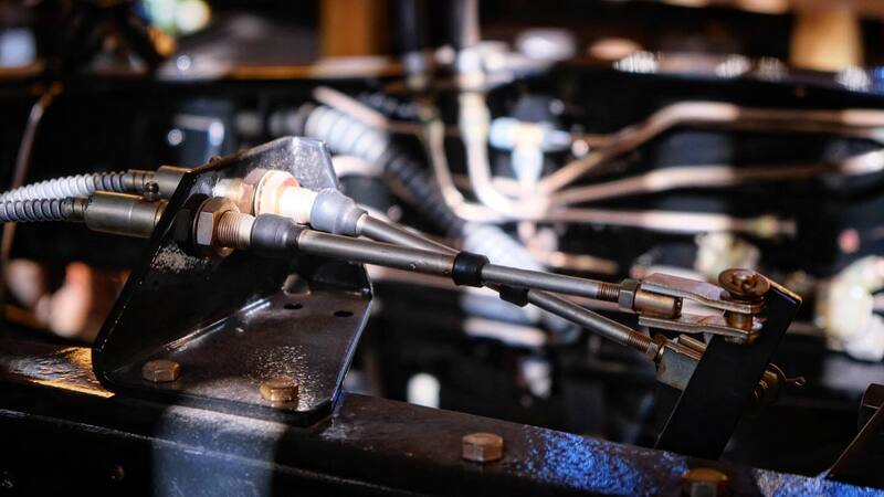 New metal brake lines on a Bedford truck