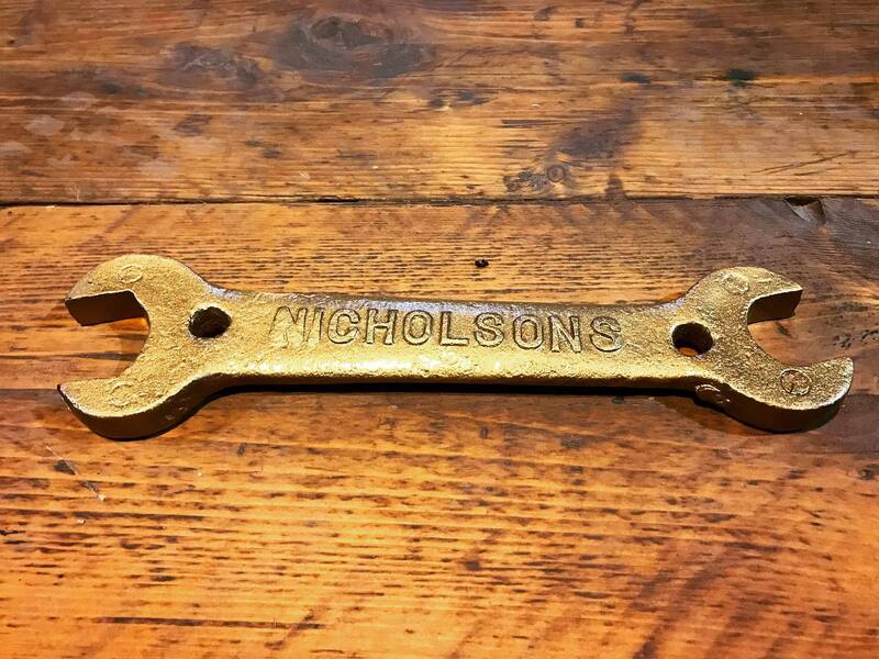 Gold powder coated spanner