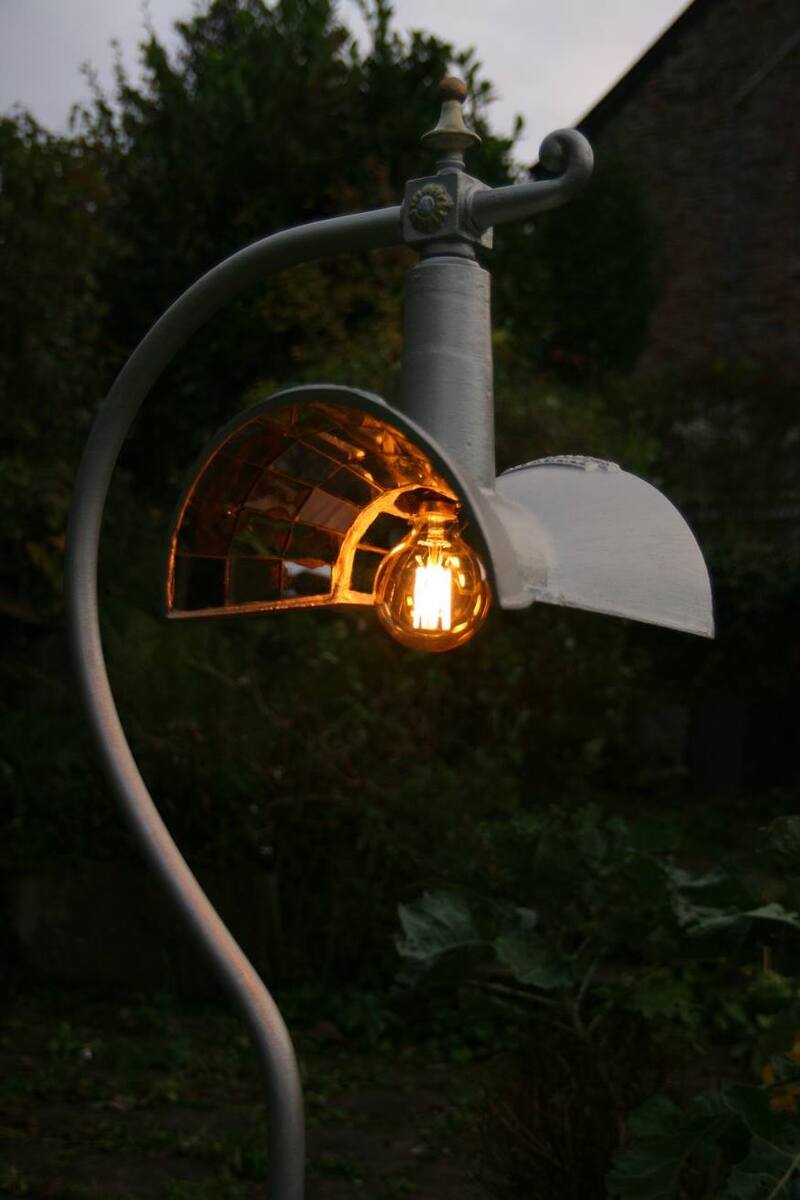 Restored street lamp