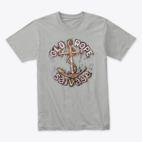 old rope salvage patina logo tee shirt