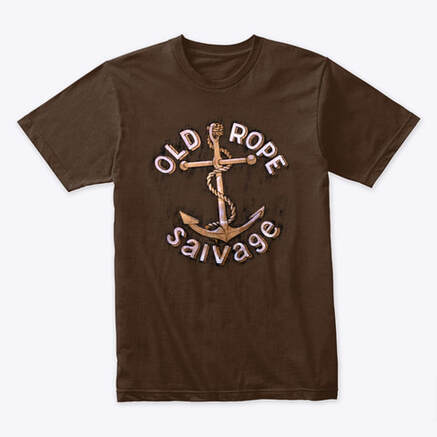Old rope salvage patina logo tee shirt
