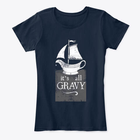 it's all gravy logo old rope salvage tee shirt