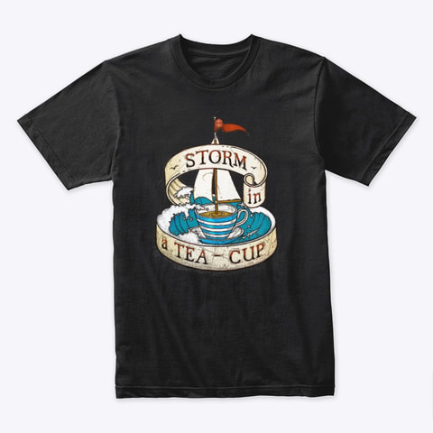 storm in a teacup old rope salvage logo tee shirt