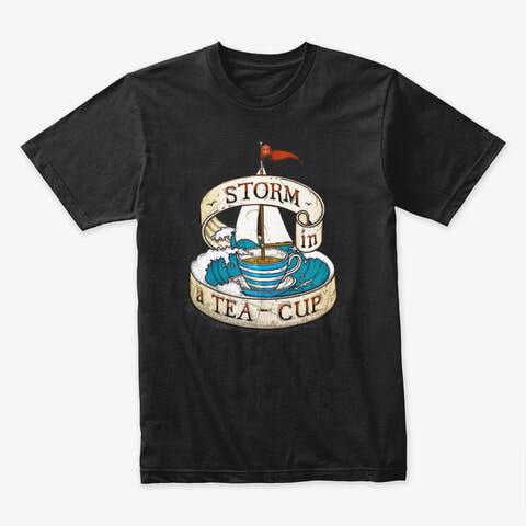 storm in a teacup old rope salvage logo tee shirt