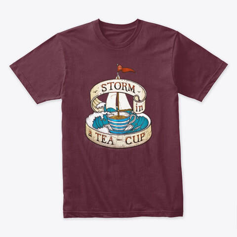 storm in a teacup old rope salvage logo tee shirt