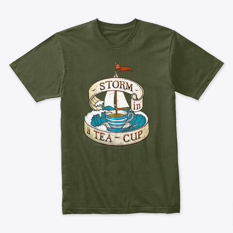 storm in a teacup old rope salvage logo tee shirt