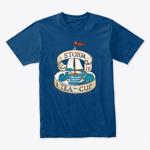 storm in a teacup old rope salvage logo tee shirt