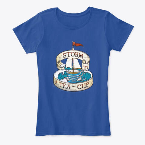 storm in a teacup old rope salvage logo tee shirt