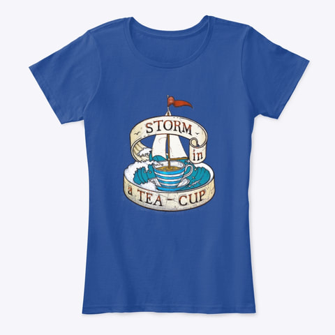 storm in a teacup old rope salvage logo tee shirt