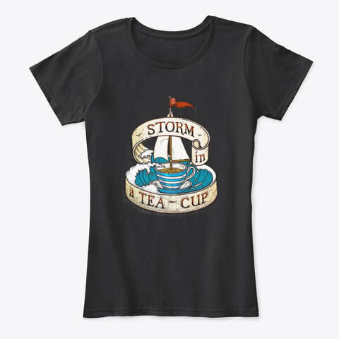 storm in a teacup old rope salvage logo tee shirt