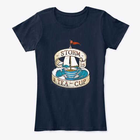 storm in a teacup old rope salvage logo tee shirt