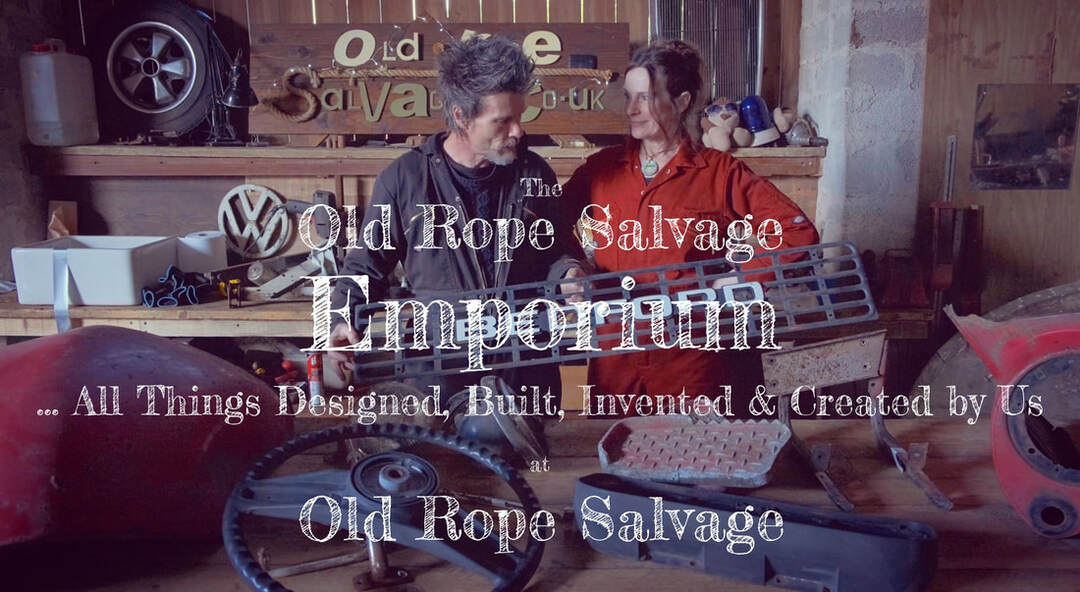 Lisa and Tim of Old Rope Salvage in their workshop