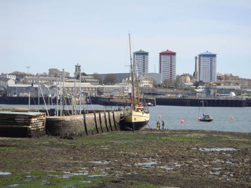 The ballast pound at Torpoint