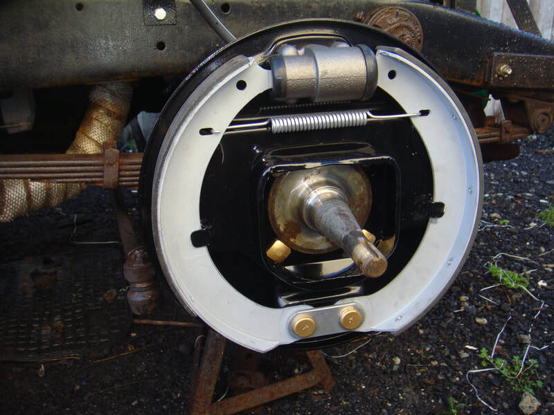 1941 Ford truck restoration brake shoes