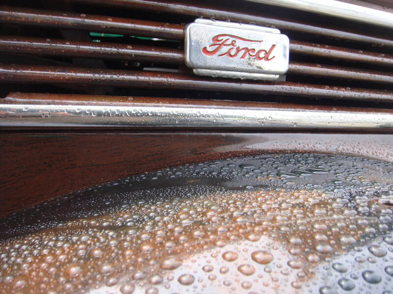 1941 Ford Truck badge in situ