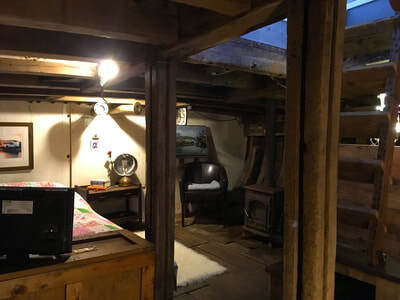 Below decks in a houseboat