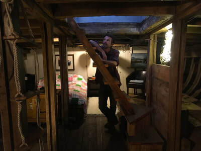 Below decks in a houseboat