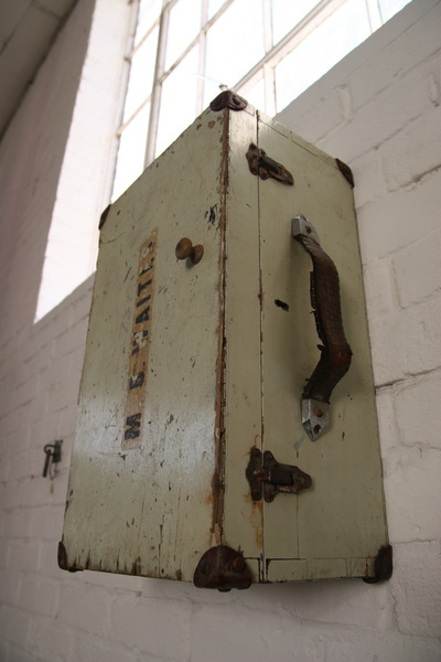 Upcycled vintage suitcase wall cabinet ...