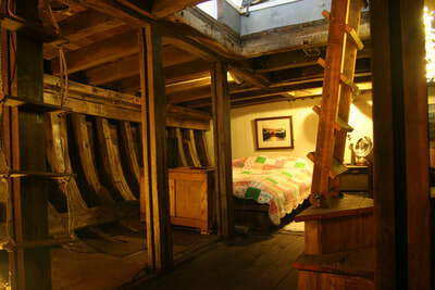 Below decks in a houseboat