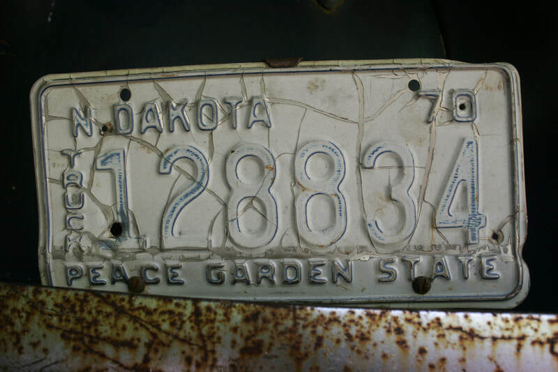 North Dakota registration plate from 1970